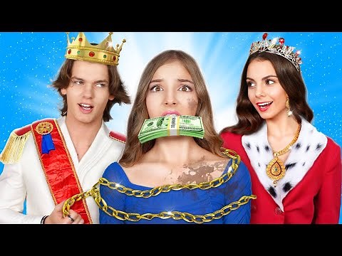 Poor Girl in a Royal Family | From Broke to Princess Makeover
