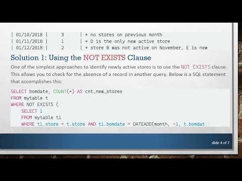 How to Query for New Stores Active Each Month in SQL