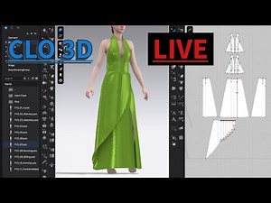 Basic of CLO 3D 30 Minutes Crash Course CLO 3D (sew pleated dress 2-2)