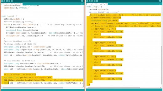 Arduino Wireless Network with Multiple NRF24L01 Modules