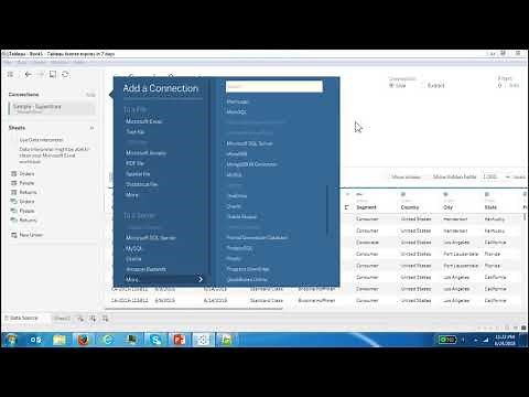 Tableau Data Sources
