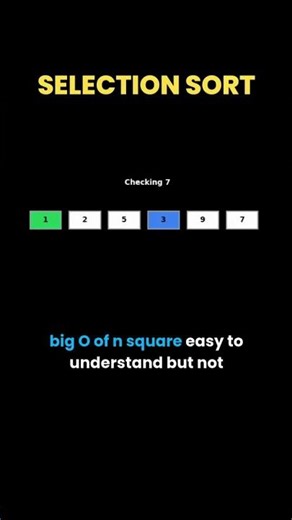 Selection Sort Explained in 30 Seconds