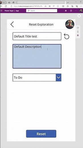 Reset Text inputs and other controls in Power Apps #powerapps #tutorial