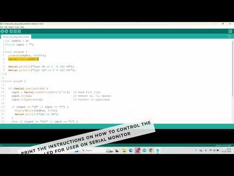 Chapter 33 : Control LED Using Serial Monitor