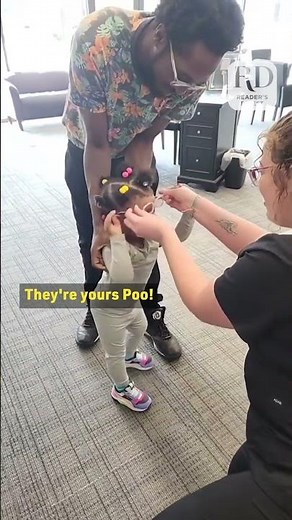 Adorable Little Girl Gets Excited After Trying on Her New Glasses