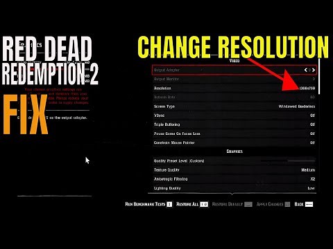 Red Dead Redemption 2 | can't change resolution fix | Tutorial (NVIDIA)