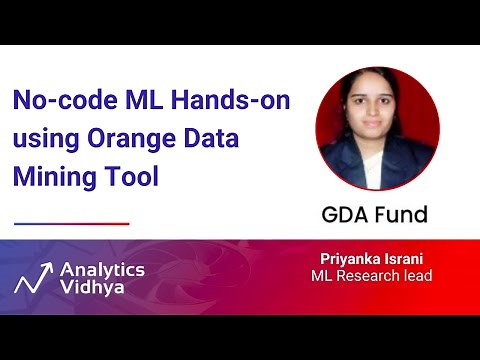No-code ML Hands-on using Orange Data Mining Tool | DataHour by Priyanka Israni