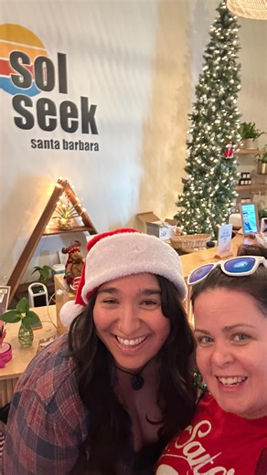 Sol Seek Yoga ☀️ Santa Barbara on Instagram: "We had so much jolly fun at the studio today getting ready for the Presidio Holiday Stroll! Special thanks to SB Operations Director Michelle and Creative Director Katie for decking the halls, greeting our community, and pouring their hearts into every detail. Guests enjoyed live music, a festive holiday tea infusion, sweet treats, and plenty of warm connection. Hope you had a great stroll today!!"