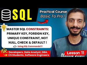 SQL Constraints Explained Step-by-Step | Full Beginner Guide