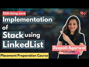 Stack using LinkedList (Concept+ Java Code ) | Time Complexity | DSA using Java #20