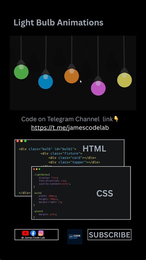 27K views · 447 reactions | Html, Css and Javascript animations light  ‍ | James Code Lab | Facebook