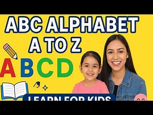 ABCD for children| A-Z learning | with sound & example | easy and fun for kids. Part 1