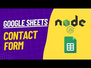How to build a Contact Form in Node.js and Google Sheets?