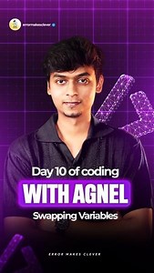 Try this method if you’ve ever struggled with logic while swapping values. #coding #swap #variables #values #tech #errormakesclever | Error Makes Clever