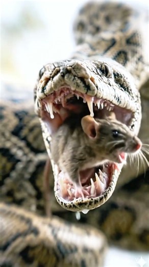 Rat vs snake attack| snake strike Rat 😳 #shorts #paython #rat