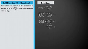 KSSM Form 4 Add Maths Chapter 8 - Self Practice 8.8 | Vectors