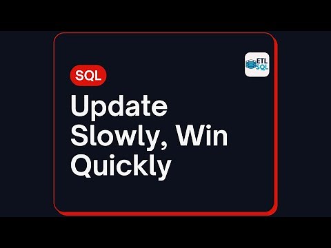 Implementing SCD Type 1 in SQL: A Simple & Easy Approach #sql #sqlforbeginners #etl