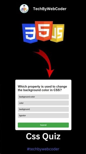 Day 08: How To Build a Modern Css Quiz UI Using HTML, CSS & JavaScript (For Beginner)