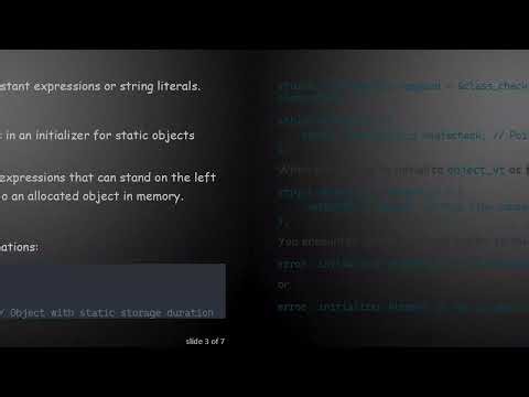 Understanding the C Language: Pointers, Static Duration, and Initialization Errors