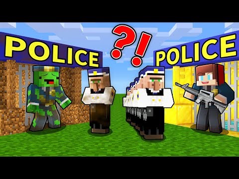Mikey Poor vs JJ Rich Policeman Challenge - Minecraft Maizen