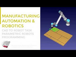 Parametric Robotic Arm Offline Programming using CAD models and RoboDK