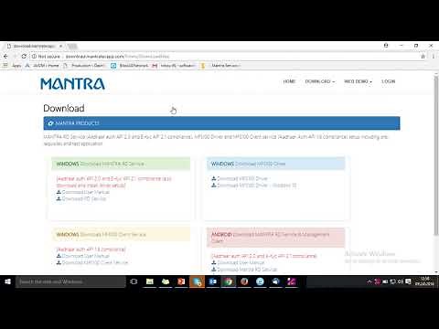 Mantra MFS100 RD registration Process