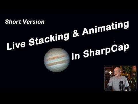 Planetary Stacking and Animating using a telescope and the Sharpcap software, Short Version