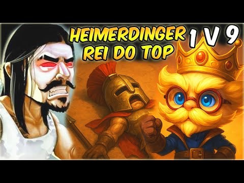 O REI DO TOP! HEIMERDINGER DEIXANDO O PANTHEON INIMIGO TILTADINHO COITADO HAHAHA