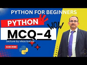 Crush Your Python Exam with These Essential MCQs! | MCQ-4 on Python | Lecture By vikas Kumar|