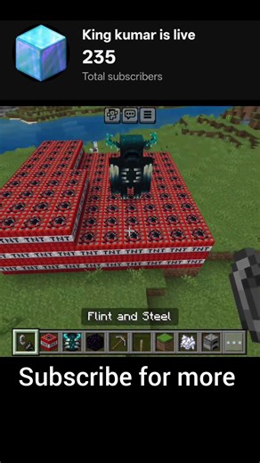 Day 6 of exploding one tnt for each subscriber I get in Minecraft