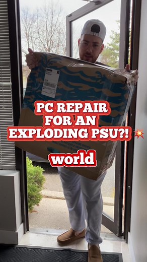 PC REPAIR FOR AN EXPLODING PSU?! 💥 #pcrepair #techrepair #techvideo #gamingpc #pcgaming #exploding #explosion #pcdiagnostic