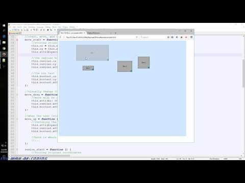 Using the Raphael.js library to draw graphics (Move and size example)