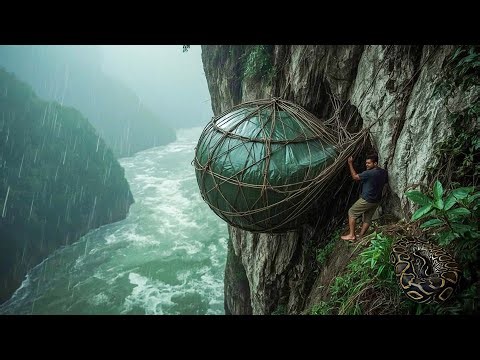 200 Days Of Survival Alone And Building A Secret Shelter To Survive In The Lair Of The Giant Python