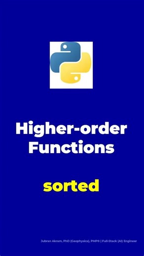 Sorted HOF #python #pythonprogramming #shorts