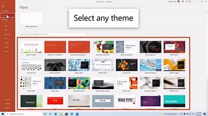Understand the difference between PowerPoint templates and themes