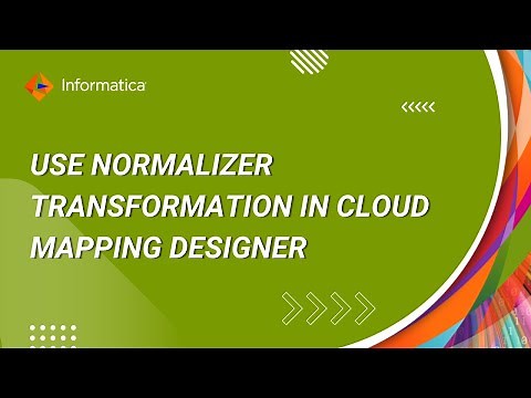 How to use Normalizer transformation in Informatica cloud mapping designer