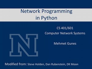 Python Network Programming Overview - SlideServe