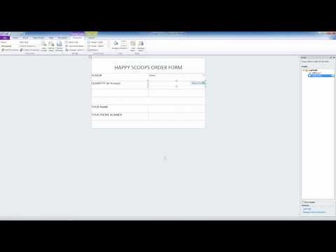 InfoPath 2010 Lesson 1 - Creating a Basic Form