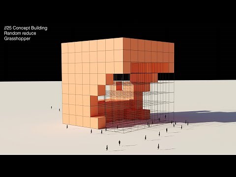 25 Building Cubes Random reduce Grasshopper Tutorial