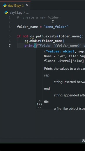 Create folder using OS Module in Python