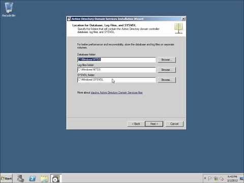 Server 2008 Lesson 5 - Creating a Primary Domain Controller