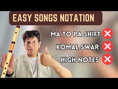 6 EASY SONGS ON FLUTE 🤩 | EASY NOTATIONS | FLUTE LESSONS FOR BEGINNERS | FLUTE TUTORIAL |