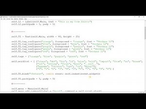 Making a Code Editor in Tkinter [Project 6]