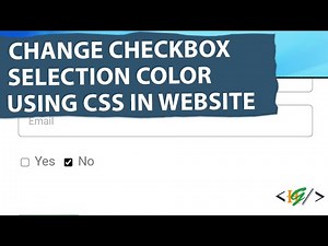 How to Change Checkbox Selection Color using CSS in Website | WordPress | Php | Html