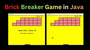 Brick Breaker Game In Java - CopyAssignment
