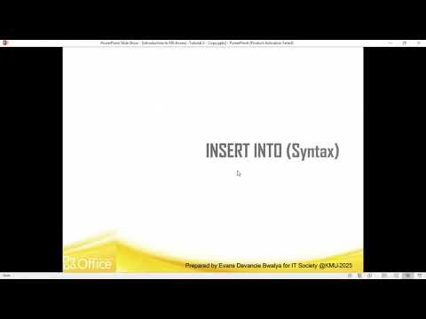 lesson 2 introduction to MS access