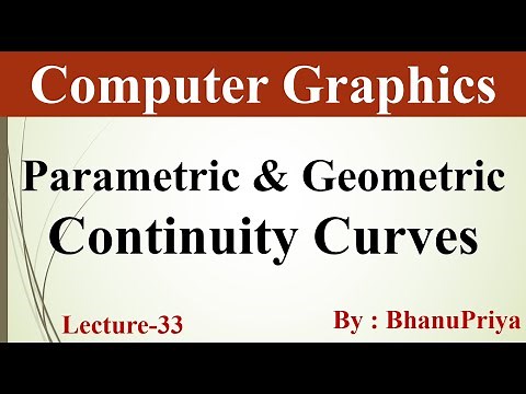 Parametric & Geometric Continuity Curves in Computer Graphics by BhanuPriya | Lec-33