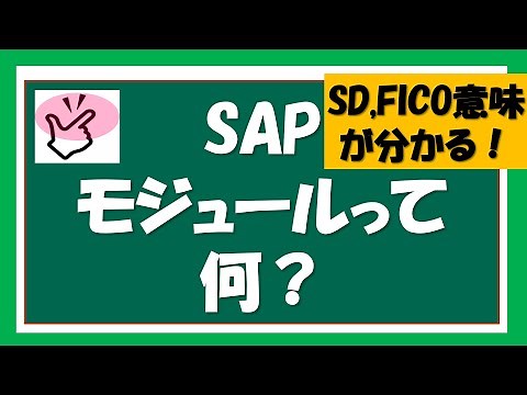 【SAPはじめに③】SAP ERPの概要説明３ SD,PS,FICOモジュールについて
