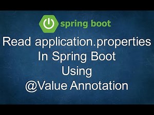 Read application.properties File In Spring Boot Using @Value Annotation