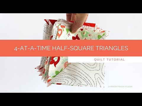 Easy 4-at-a-Time Half-Square Triangle Tutorial